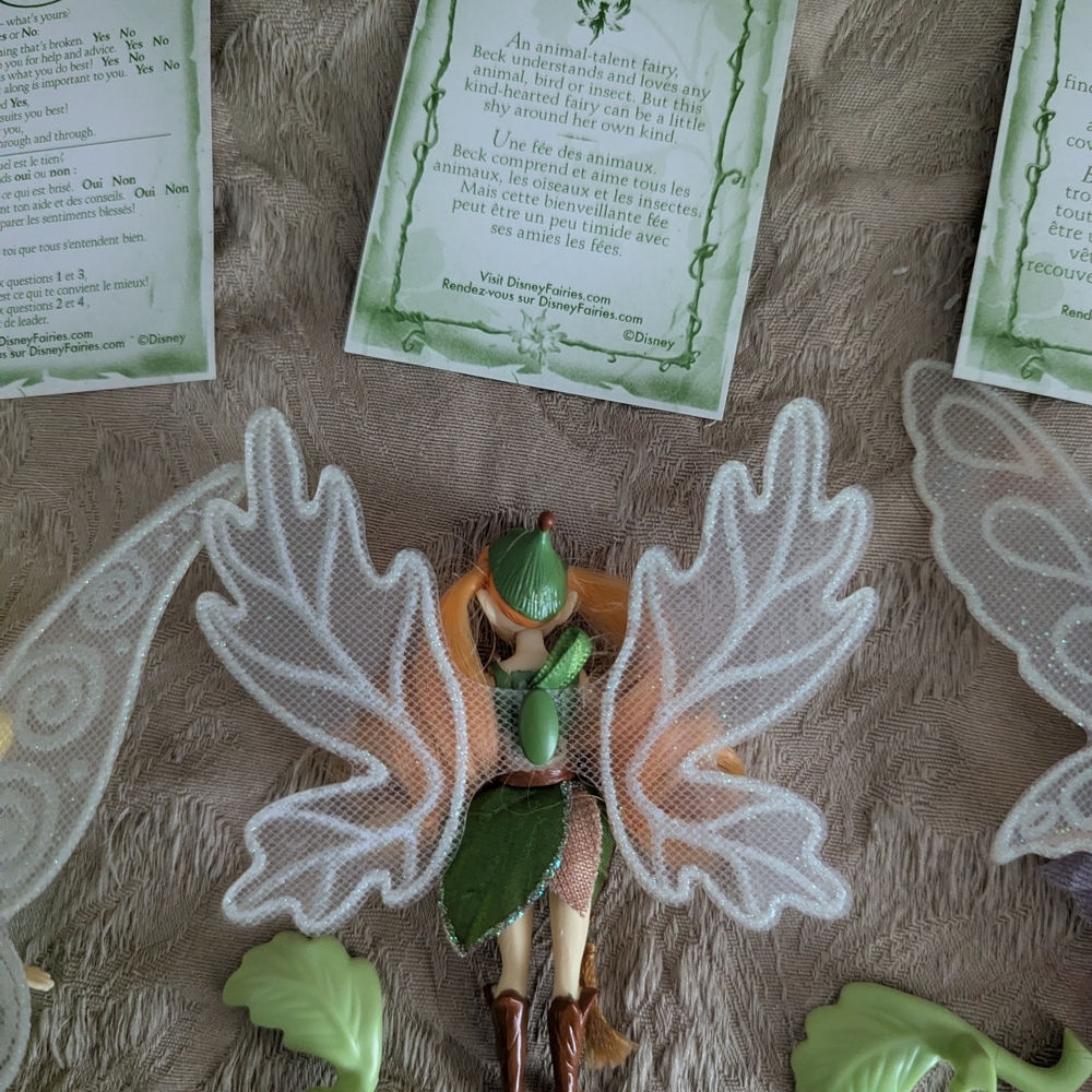 Disney Fairies Tinker Bell Fawn Bess Lily Friendship Collection 4" Dolls Set - Picture 7 of 9